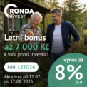 Ronda Invest letní bonus