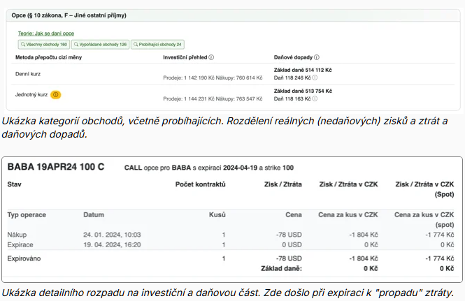 20251209 Taxomat investice opce daně