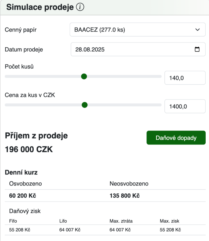20251209 Taxomat simulace prodej