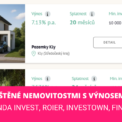 Investice zajištěné nemovitostmi a výnos 11 %
