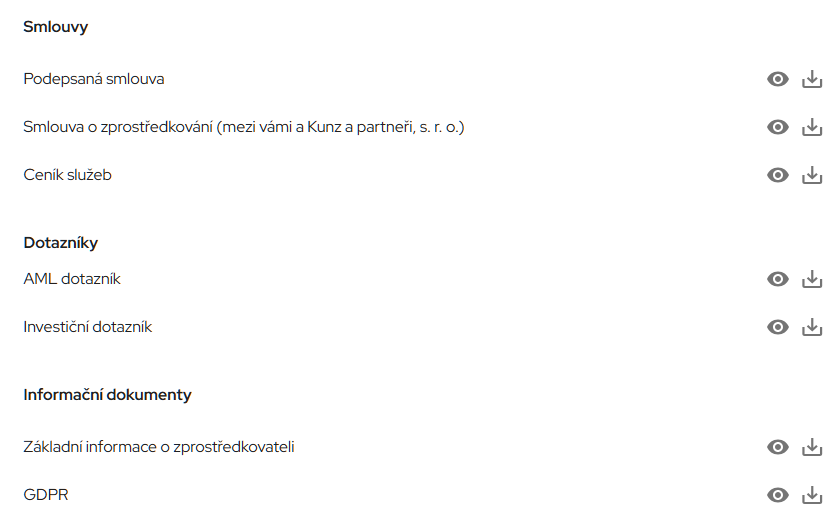 IFund dokumenty